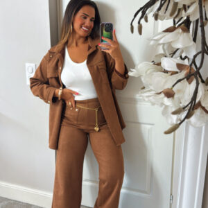 pantalon en suedine- pietro