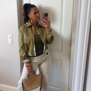 Veste chemise en similicuir - Lea