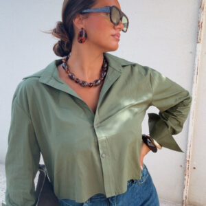 chemise- Sacha kaki
